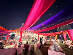 draping, open air wedding, caterers, a2z events solutions