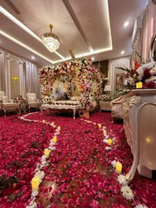 masehri-room-decor candles, area decor, groom room decor, a2z events