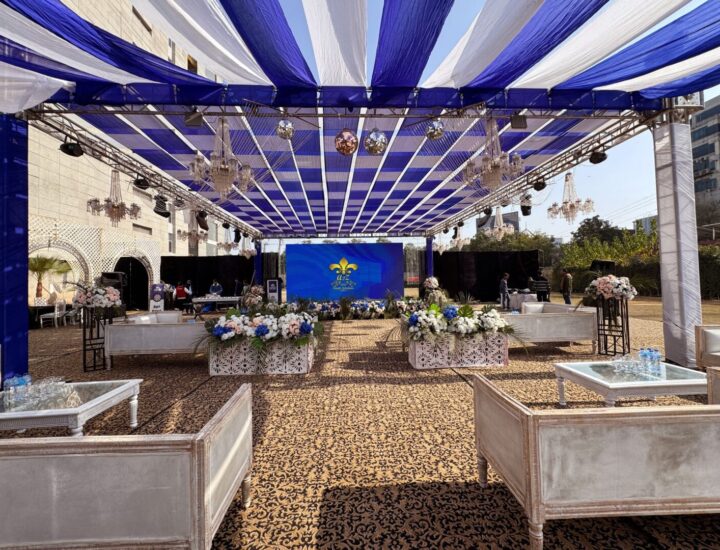 outdoor event, annual dinner, thematic decor, events management