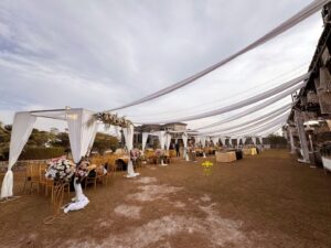 open air, wedding ceremony, a2z events, reception