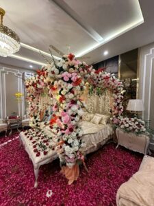 bridal-room-decor events management, wedding decor, bridal room setup, vip masehri