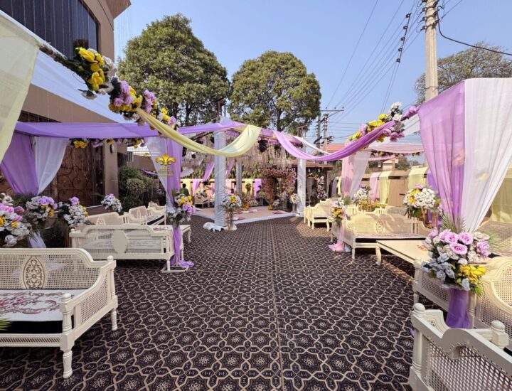 pastel theme, open air event, events planners, catering setup