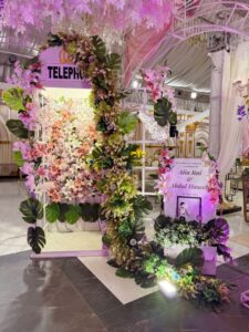 photo-booth-setup-and-decor area decor, wedding designers, nikkah ceremony, selfie corner