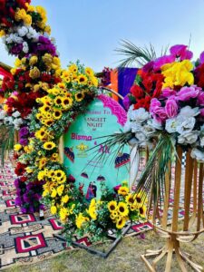 wedding-entrance welcome board, floral decor, wedding planners, events management