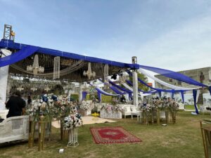 open air setup, day time event, nikkah ceremony, events planners