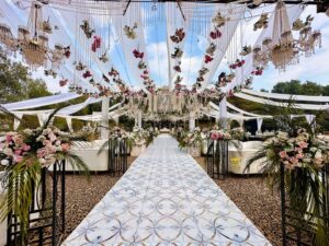 wedding designers, walima event, white wedding, exclusive setup