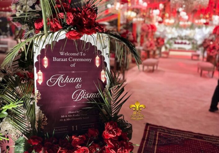 wedding ceremony, barat setup and decor