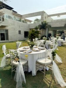fine-dining head table decor, fine dining, western style, events services