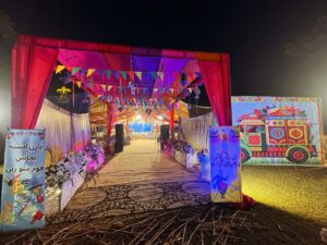 thematic entrance, standees, flex printing service, corporate setup