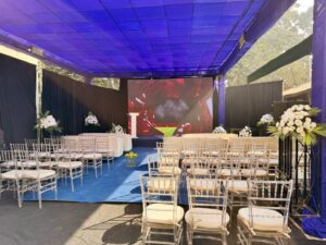 intimate-setup software launching ceremony, floral decor, events management, a2z events solutions
