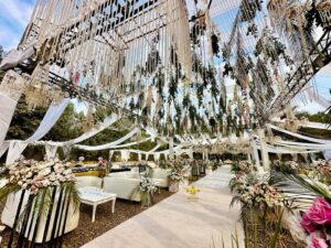 outdoor event, floral decor, wedding designers, caterers