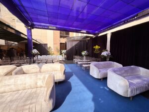 outdoor-event open air decor, corporate event planners, themed setup, executive seating