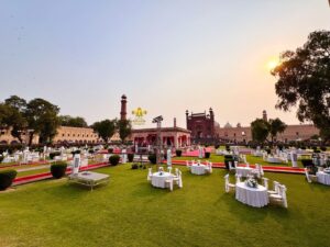 setup-in-hazoori-bagh executive seating plan, outdoor, western style, events management
