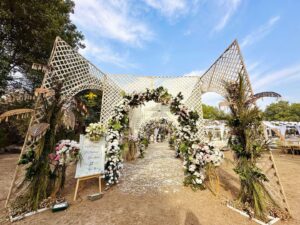 entrance decor, open air event, wedding management, a2z events solutions