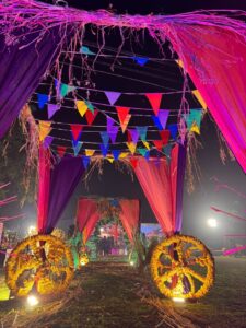 village theme setup, desi styling, open air, punjab cultural