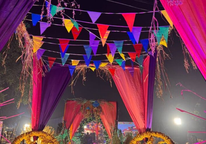 village theme setup, desi styling, open air, punjab cultural