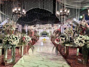 fairy lights decor, events planners, catering setup, wedding management