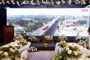 grand-smd-screen-stage corporate stage, outdoor setup, corporate planners, executive meeting