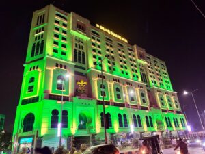 pakistan-day-building-light thematic lighting, fairy lights decor, corporate planners, a2z events solutions
