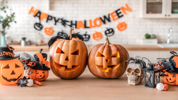 Halloween, Pumpkin, Jack O' Lantern, Tradition, Holiday happy halloween party, party decor,