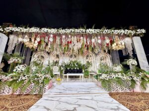 walima-arches-stage wedding stage, stage decor, grand stage, stages designers