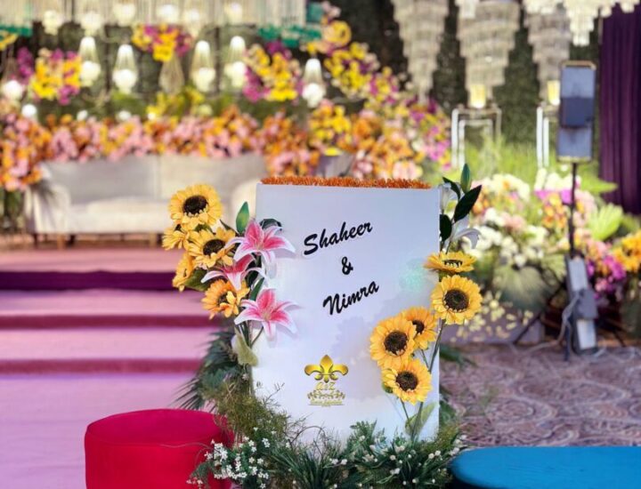 stage decor, dance floor, area decor, welcome board