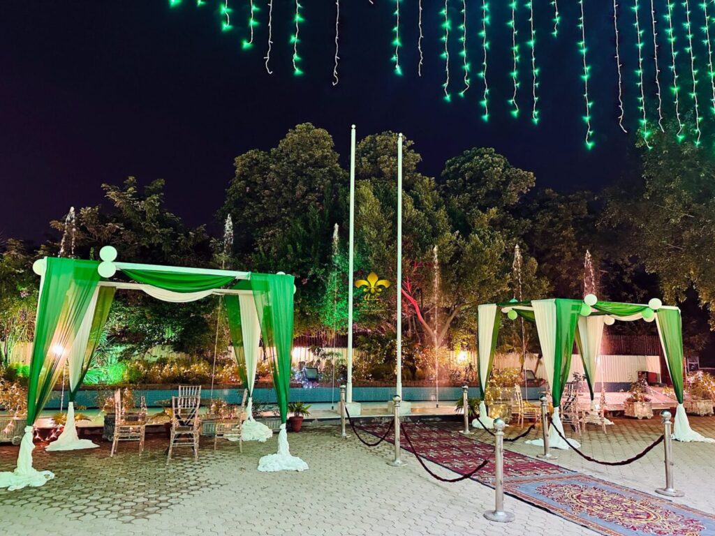 14th-august-decor outdoor setup, entrance decor, open air event, caterers