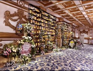 candles-stand-setup grand entrance, indoor setup, wedding planners, catering company