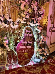 canvas-board welcome mirror, photo corner, wedding entrance, events services