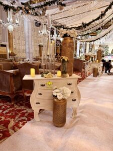 console-table-decor walkway decor, carpeted pathway, wedding management, caterers