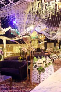 crystal-beaded-decorations a2z events solutions, caterers, events management, western theme
