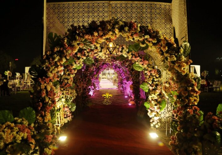 event designers, open air setup, entrance decor, events management
