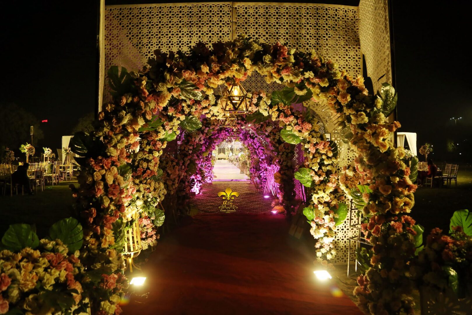 event designers, open air setup, entrance decor, events management