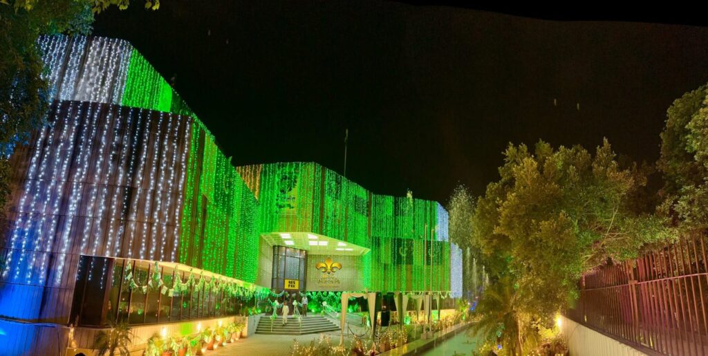 pakistan-day building lighting, independence day, 14th august, corporate event
