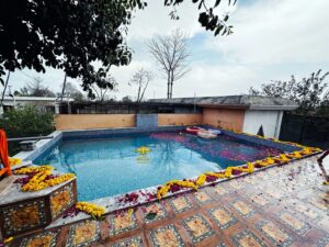 pool-floral-decor party planners, pool party, events designers, a2z events solutions