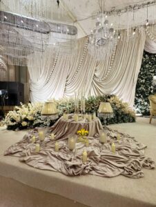 stage decor, events management, wedding designers, drapery backdrop