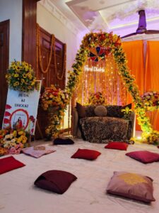 dholki-decor stage decor, events specialists, dholki backdrop, events solutions