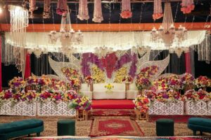 grand stage, stages designers, chandeliers, catering