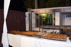 food stalls, live stations, events services, wedding setup