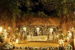 stage decor, nikkah stage