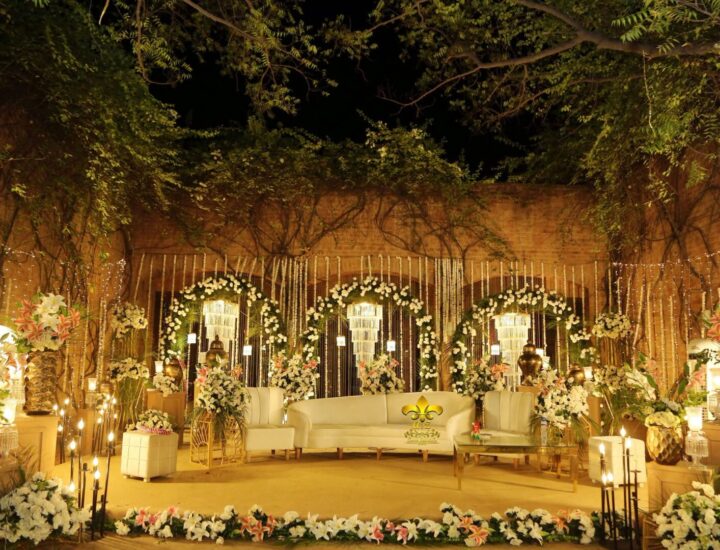 stage decor, nikkah stage