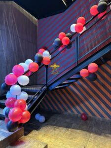 balloons decor, restaurant opening