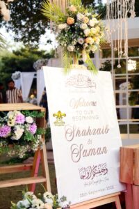 welcome board, canvas board